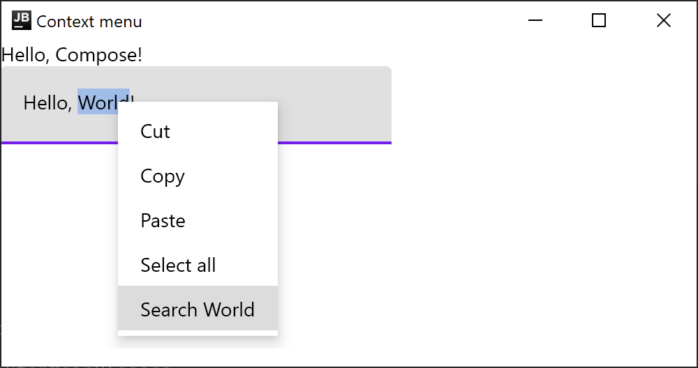 上下文菜单:LocalTextContextMenu