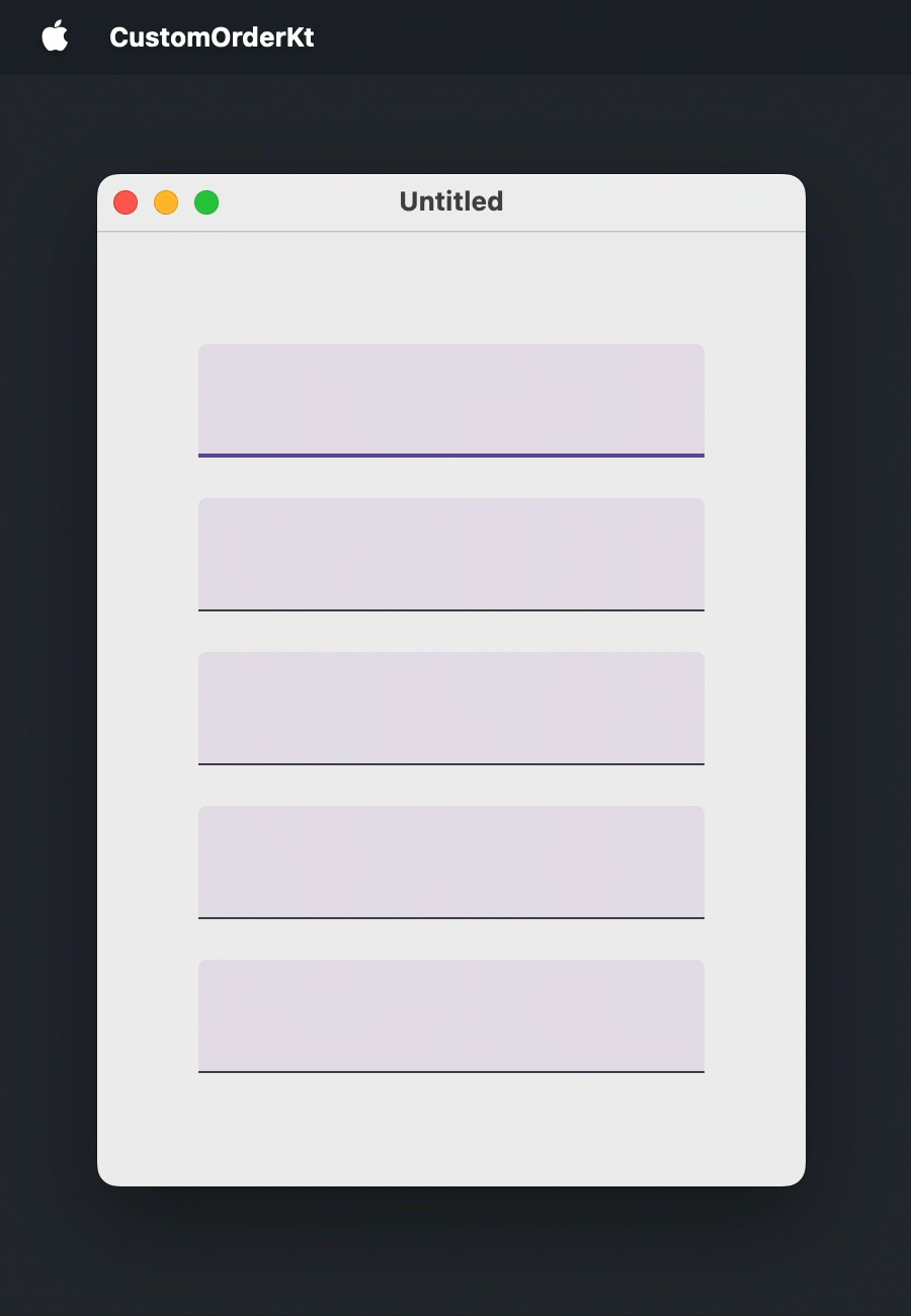 Custom tab order