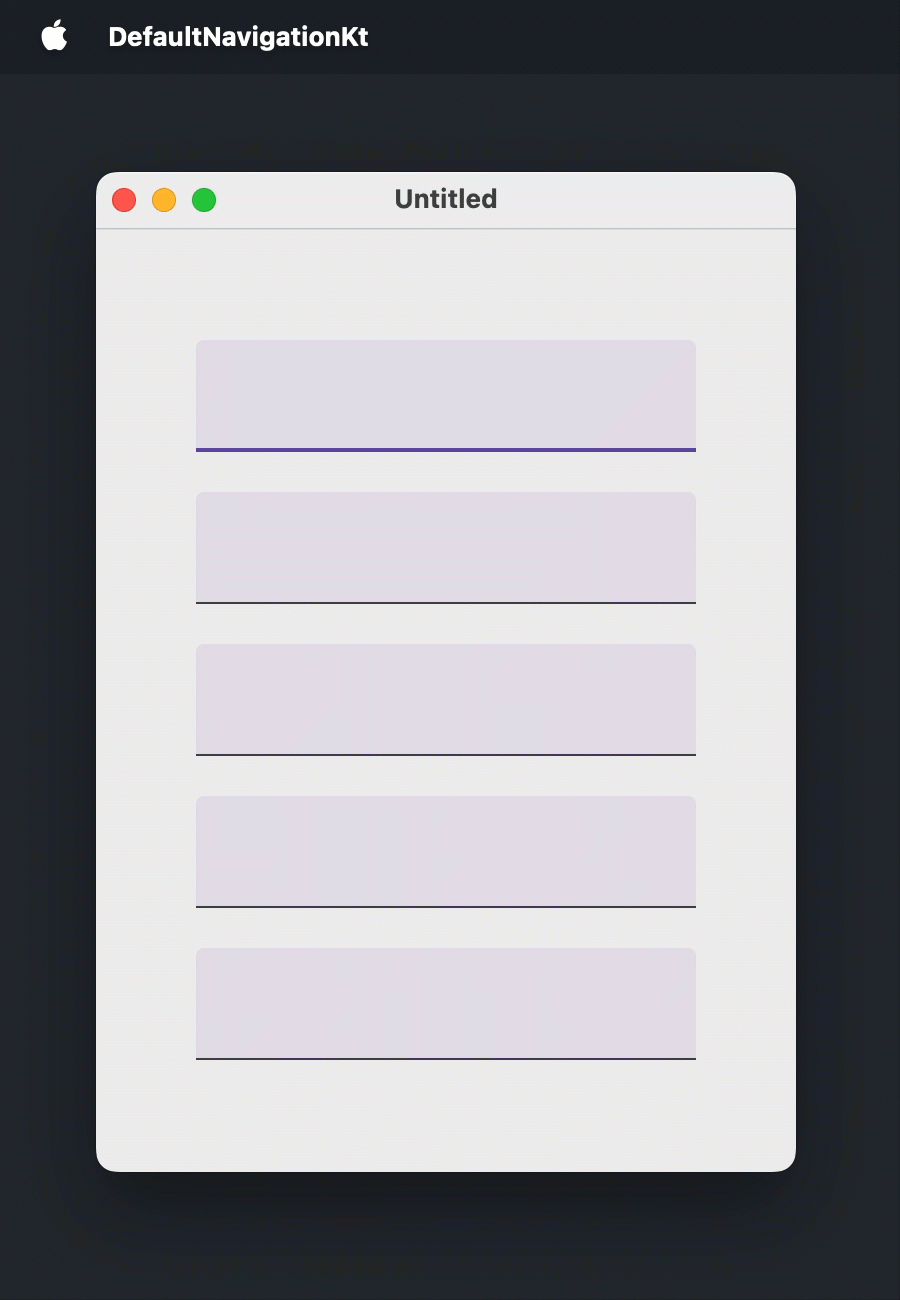 Default tab order