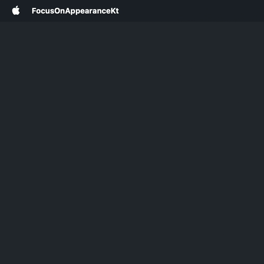Focus text field on appearance