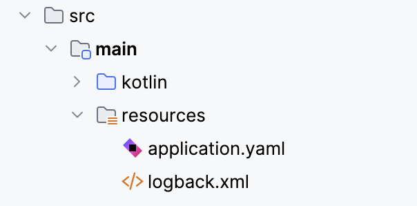 Ktor 项目 resources 文件夹结构